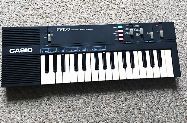 Vintage Casio PT-100 Keyboard Synthesizer Circuit Bending Project Potential  1980s Synth