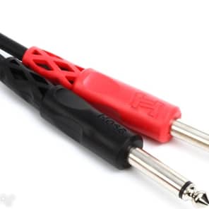 Hosa CPR-204 Stereo Interconnect Cable - Dual 1/4-inch TS Male to Dual RCA Male - 13.2 foot image 3
