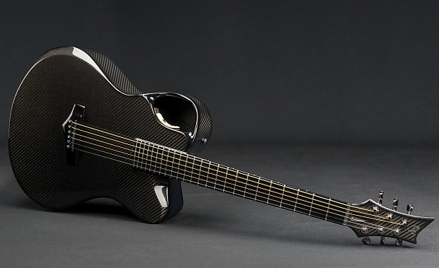 Emerald X20 Black Carbon Fiber Guitar | Reverb