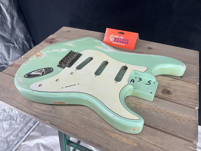 Real Life Relics Custom Class Strat® Body Aged Surf Green Nitro