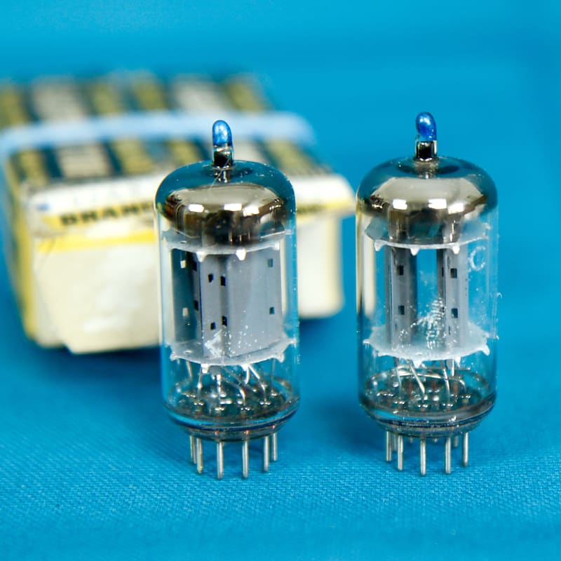 Matched Pair Telefunken 17mm Long-/Smooth-plate ECC83 12AX7 | Reverb