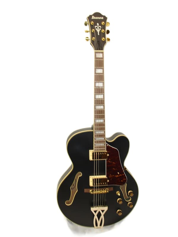 2020 Ibanez Artcore Series AF75G Hollowbody Electric Guitar Flat Black