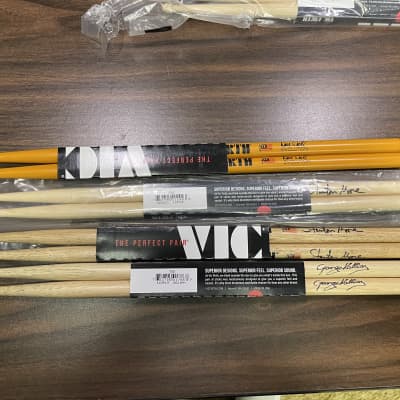 4 Pairs Of Vic Firth Signature Drum Sticks - Weckl, Moore, Kollias - 3 New Sets. image 1
