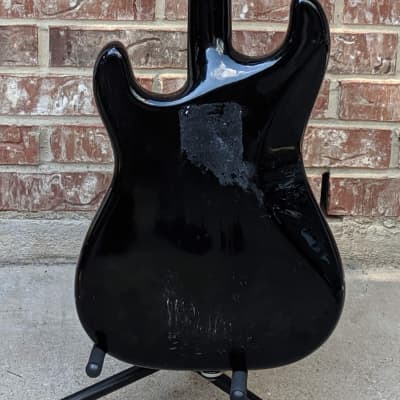 JB Player Super Stratocaster 1980's Black w/Hardshell Case image 3