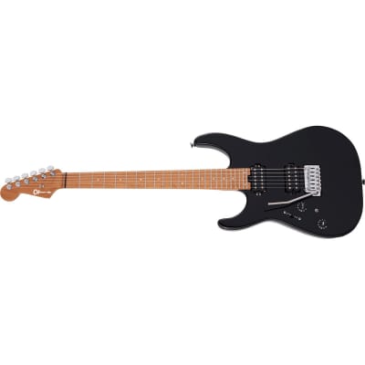 Charvel Pro-Mod DK24 HH 2PT CM Left-Handed Electric Guitar, Caramelized Fingerboard, Gloss Black image 11