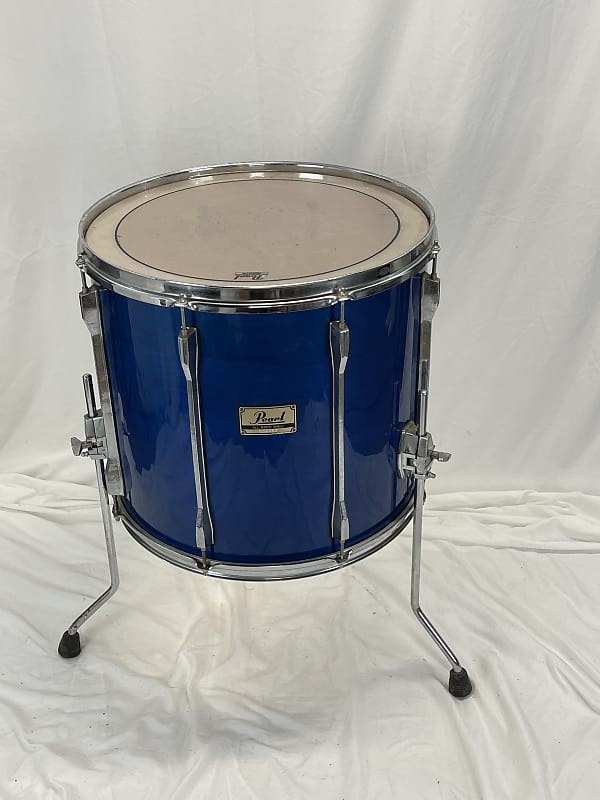 Pearl BLX All Birch 16x18 Floor Tom 1990’s Sheer Blue Reverb