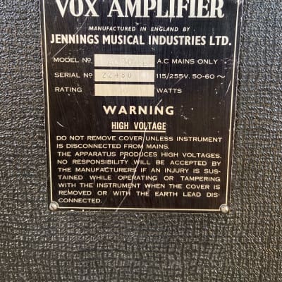 Vox AC30/6 "Bass" 2x12 Combo 1964 image 8
