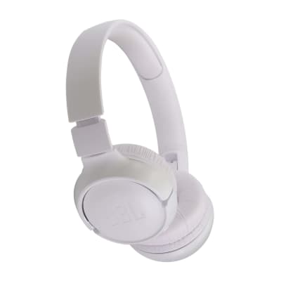 JBL Tune 510BT Wireless On-Ear Headphones (White) + JBL Go 2 Wireless Waterproof Speaker Cyan image 2