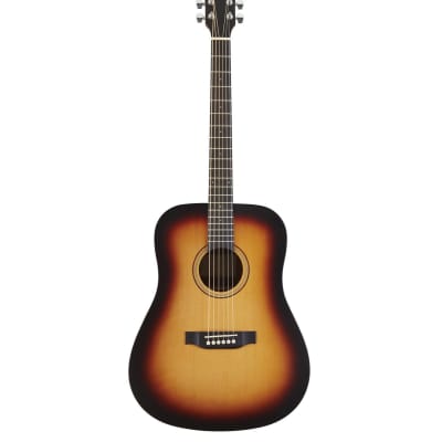 Austin AA25-DSSB Satin Sunburst Acoustic/Electric Dreadnought Guitar for sale