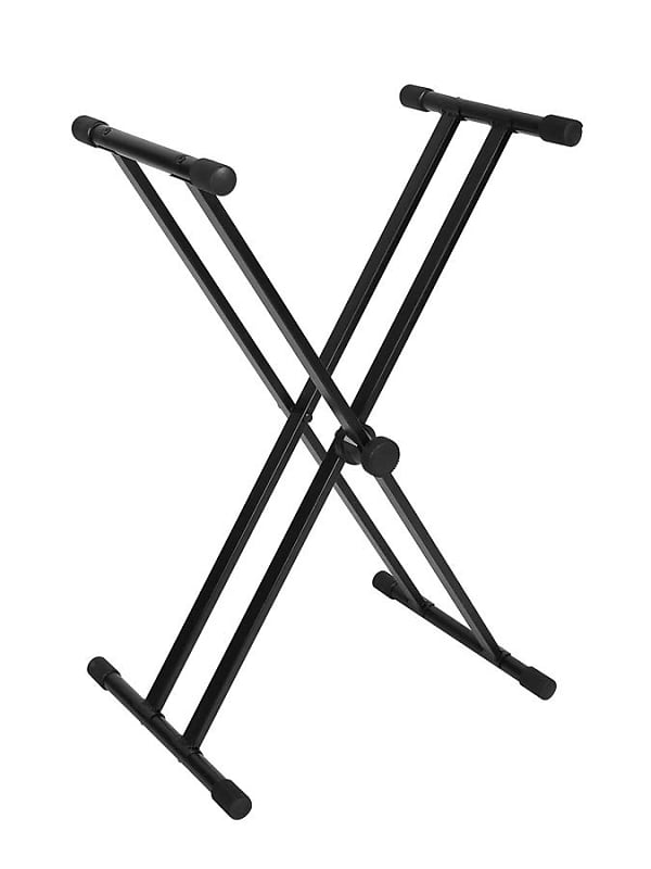 Keyboard stand, black, XX-model, twist lock, bolt-on tiers, | Reverb