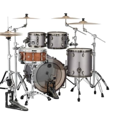 Mapex Saturn Evolution Fusion 4 Piece Shell Pack without Snare Gun Metal Grey image 2