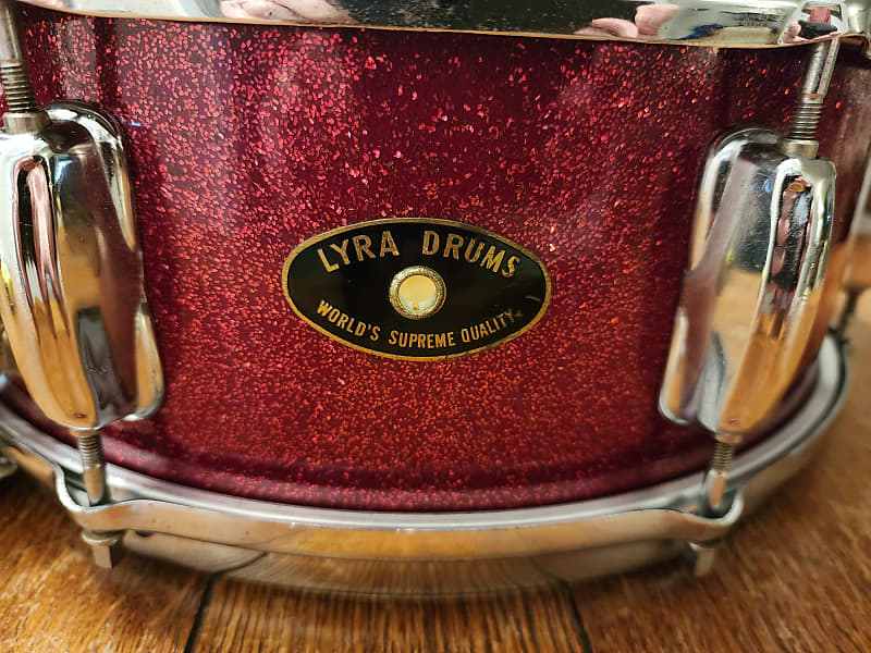 MIJ Lyra Drums snare drum Lyra Drums "World's Supreme Quality Reverb