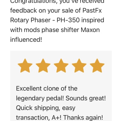 PastFx Rotary Phaser - PH-350 inspired with mods phase PastFx Rotary Phaser - PH-350 inspired with mods phase