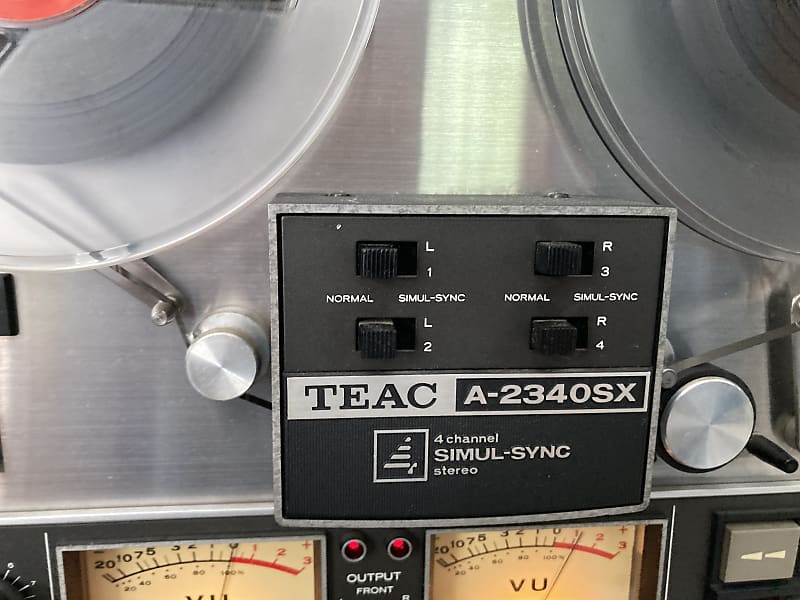 TEAC A-2340SX 1/4 7 inch 4-Track 4-Channel Semi Pro Reel to Reel Tape Deck  Recorder