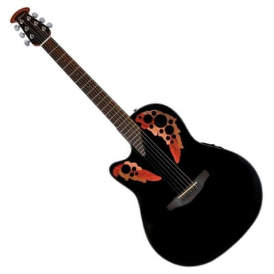 Ovation CE44L-5 Celebrity Elite Mid Depth Solid Spruce Top Nato Neck 6-String Acoustic-Electric Guitar For Left Handed Players image 1