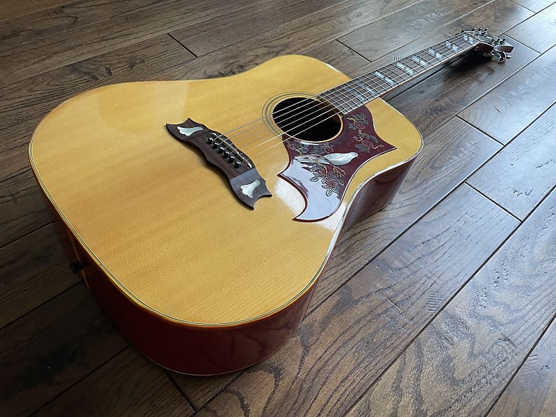 Vintage 1970s Aria WD35 Custom Dove Acoustic Guitar Natural Cherry MIJ  Matsumoku w/ HSC gibson