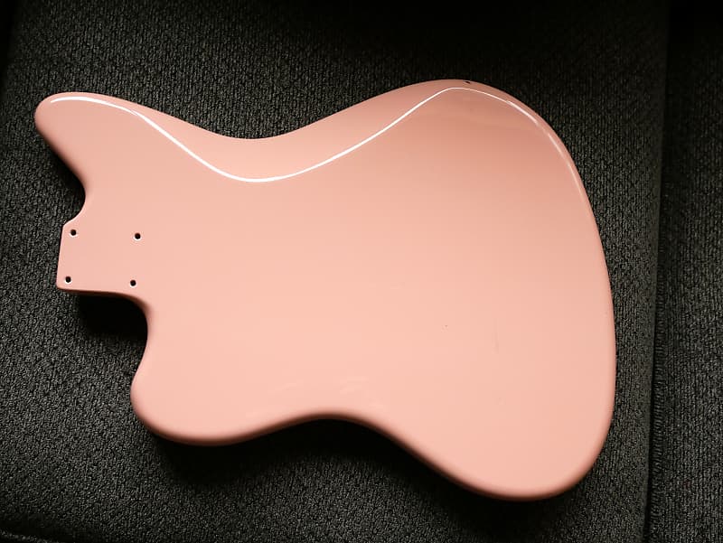 【最初値下げ】Warmoth SplitJazzmasterボディのみ Warmoth Jazzmaster Replacement Body Gloss Shell Pink JM | Reverb