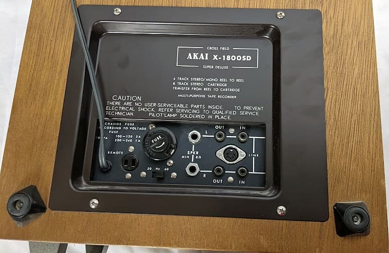 Akai X-1800SD Reel to Reel / 8 Track Tape Recorder 1970 - w