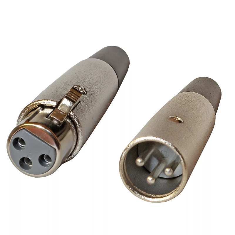 Male & Female Set 3Pin Xlr Mic Microphone Snake Cord Cable Replacement Connector image 1