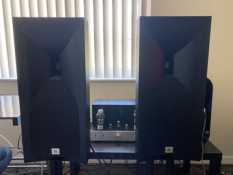 JBL Studio 530 pair Black 2 way 125 watt hornloaded Reverb UK