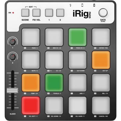 IK Multimedia iRig PADS USB-MIDI Pad Controller for iOS, Android, Mac, PC 125681 888680043476 image 1