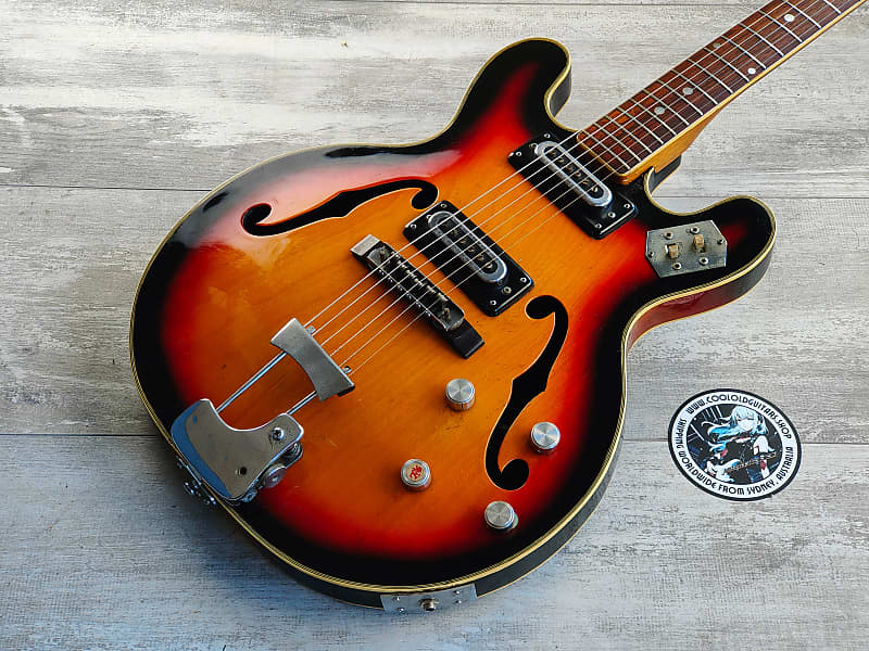 1960's Greco Japan EG-135 Hollowbody Electric Guitar (Sunburst