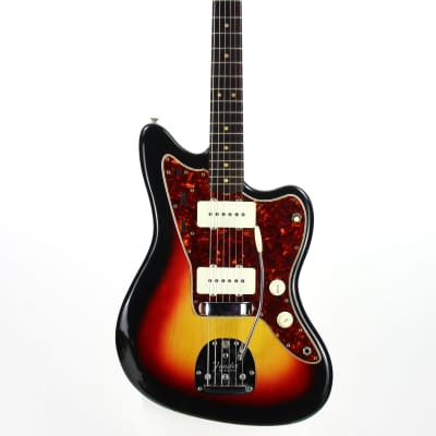 MINTY 1964 Fender Jazzmaster Sunburst | Vintage PRE-CBS, Clay Dots, Spaghetti Logo, White Case, TAGS image 8