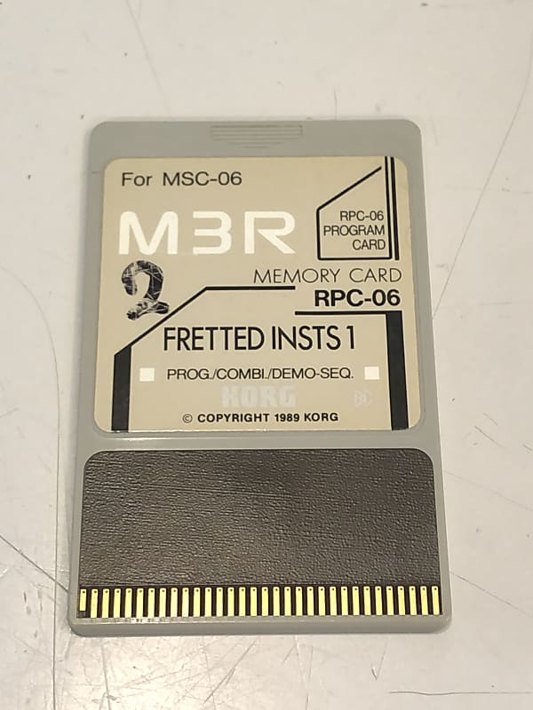 Korg M3R Memory Card RPC-06 Fretted Insts 1 image 1