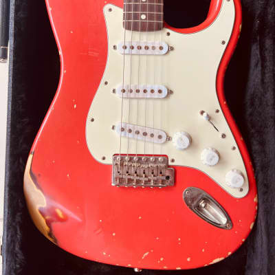 Rittenhouse Stratocaster 2020 - Relic Fiesta Red over Sunburst for sale