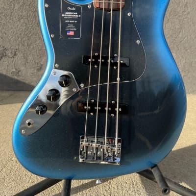 Fender American Professional II LEFTY 4-String Jazz Bass, Dark Night 9.6lbs image 3