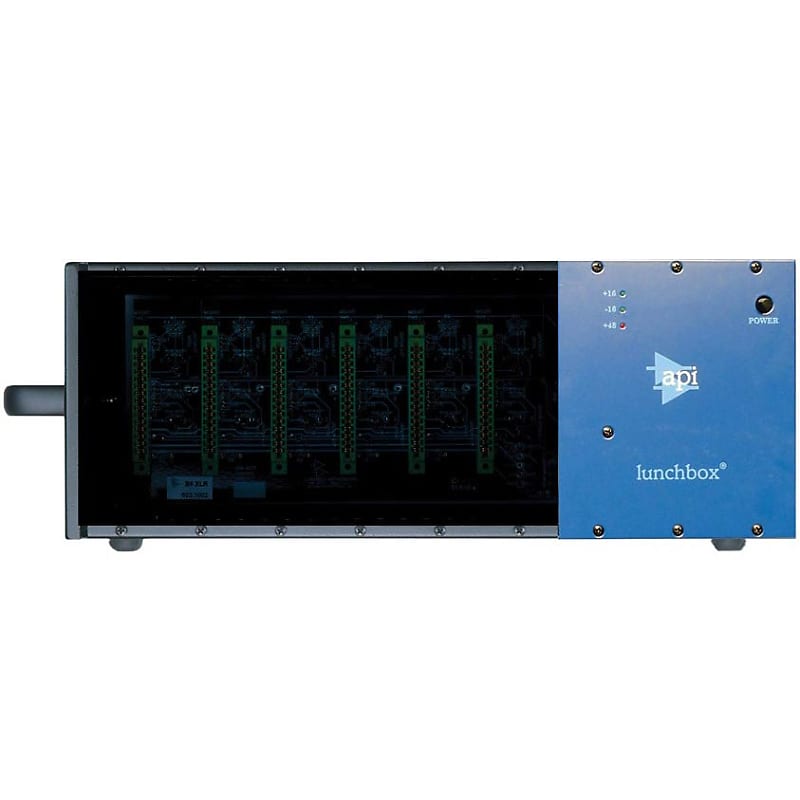 API 500-6B 6-Channel 500 Series Lunchbox Rack with Internal Power Supply