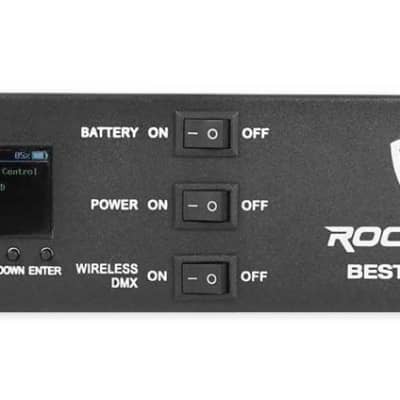 (2) Rockville BEST STRIP 60 Black Rechargeable Wash Light Bars w/Wireless DMX image 4