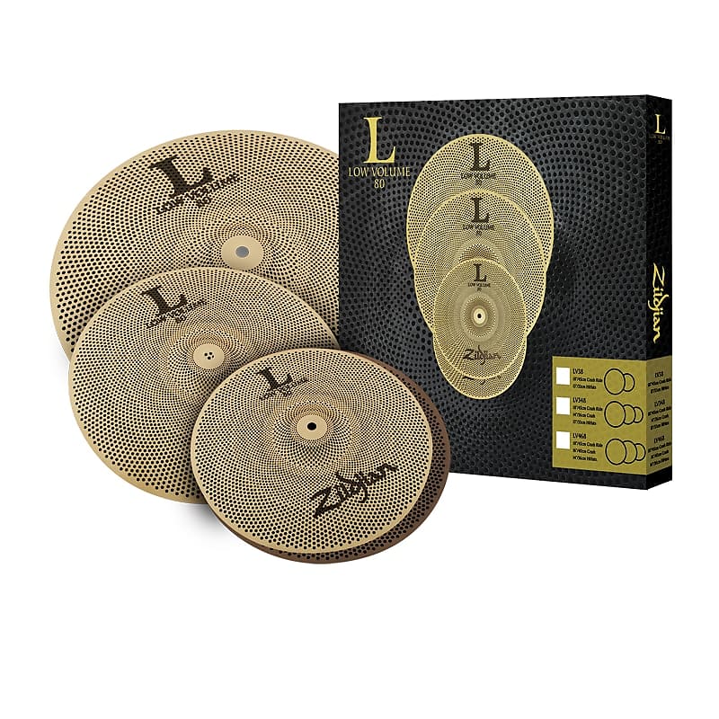 Zildjian - LV348 - Low Volume L80 13/14/18 Cymbal Pack image 1