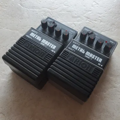 Arion Metal Master SMM-1 X2 Collector's Pair - Early MIJ JAPAN AND MISL Sri Lanka Variants / Clones Of The BOSS HM-2 Circuit With Extra Output Options for sale
