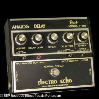 Pearl F-605 Electro Echo Analog Delay with MN3005 BBD Japan s/n 505448 as used by the Mad Professor ( Studio 1 recordings ) for sale