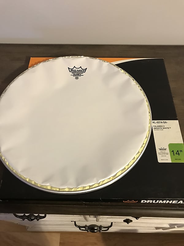 (2pack) Remo Falams II Smooth White Marching Resonant Snare Reverb