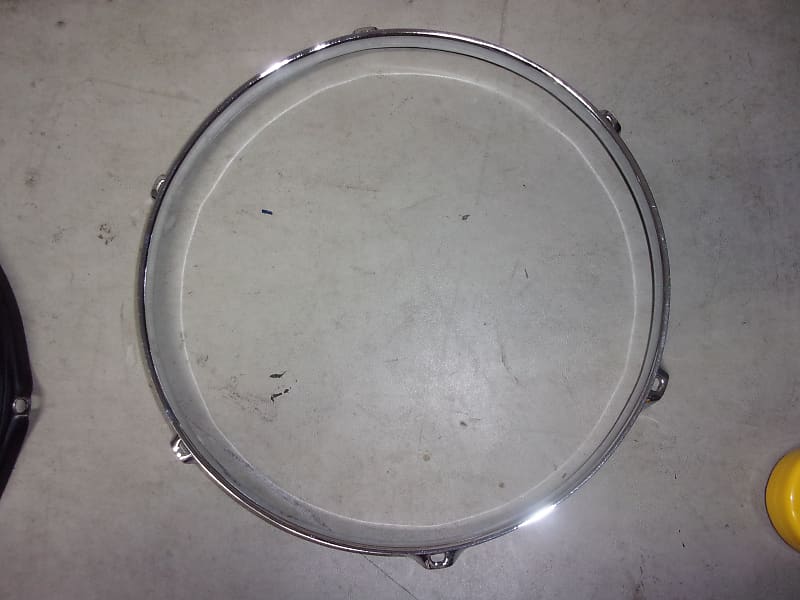 12" Chrome Drum Rim Metal Hoop 6  hole chrome very nice, barley used and mint image 1
