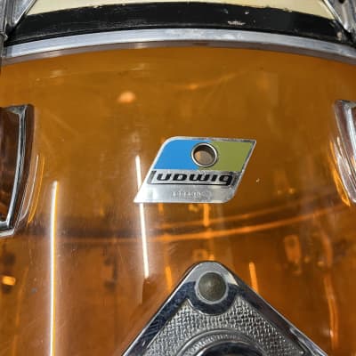 Ludwig 24” Amber Vistalite Bass Drum image 11