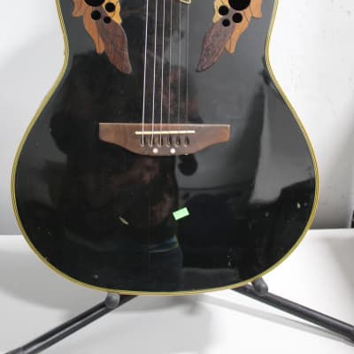 Ovation Elite Celebrity Acoustic/ Electric Guitar Black image 2