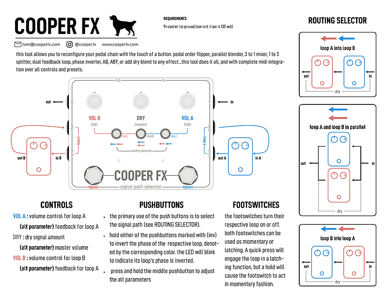 Cooper FX Signal Path Selector