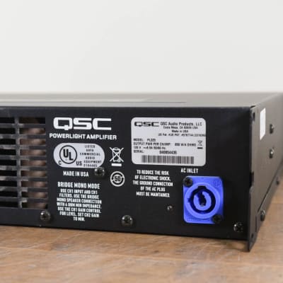 QSC PL325 Powerlight 3 Series Two-Channel Power Amplifier CG00PYM image 6