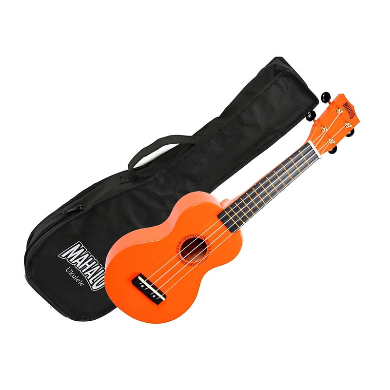 Mahalo Ukuleles Rainbow Orange Soprano MR1OR | Reverb