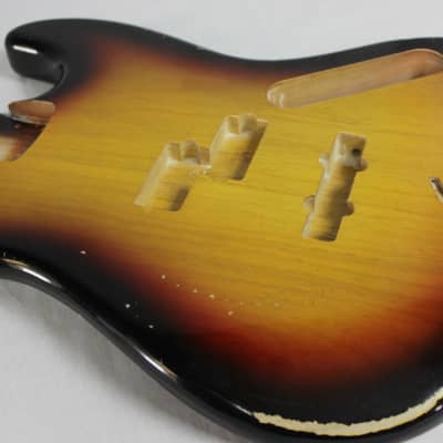 MJT Official Custom Order Vintage Aged Nitro Finish Guitar Bass Body Mark Jenny JBT Sunburst image 2