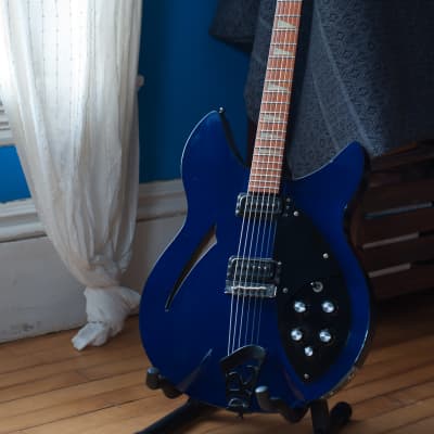 Platinum Rickenbacker 360 12-String Electric Guitar Midnight