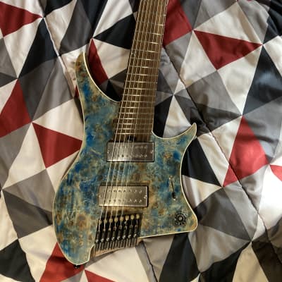 GOC Guitars Materia+ 8 String 2022 Azure Burl image 1