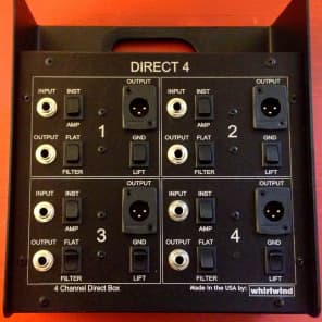 Whirlwind DIRECT4 4-Channel Direct Box