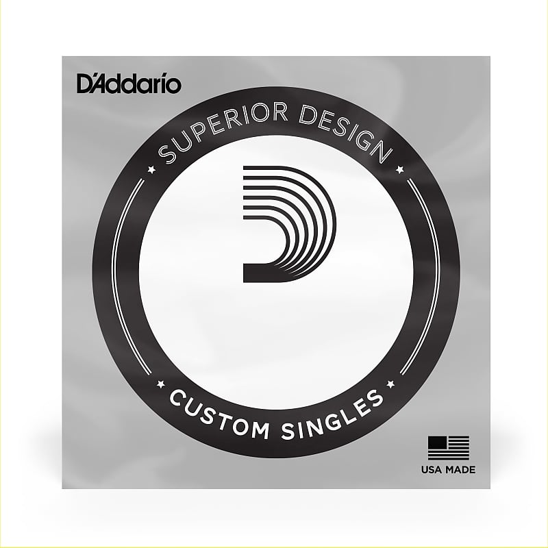 D'Addario PSB130 ProSteels Bass Guitar Single String, Long Scale, .130 image 1