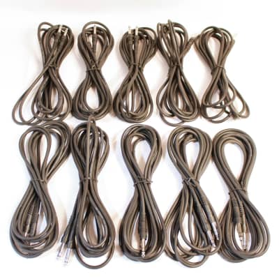 (10) Hosa 15'  1/4" to 1/4" TRS Cables image 1