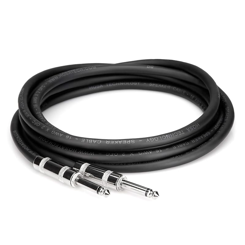 Hosa 1/4" TS to Same 3' Speaker Cable - SKJ-603 3ft 3-foot image 1