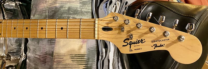 1993 Squier Stratocaster VN3 Serial No. Black Logo MIK | Reverb